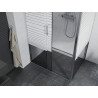 Mexen Apia Schiebeduschkabine 120 x 70 cm, weiße Streifen, Chrom - 840-120-070-01-20