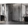 Mexen Lunar L Duo Duschkabine, schwenkbar, links 100 x 70 cm, transparent, schwarz - 834L-100L-070P-70-00