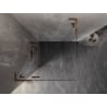 Mexen Lunar L Duschkabine mit nach links öffnender Tür 80 x 80 cm, transparent, Roségold - 834L-080-080-60-00-L
