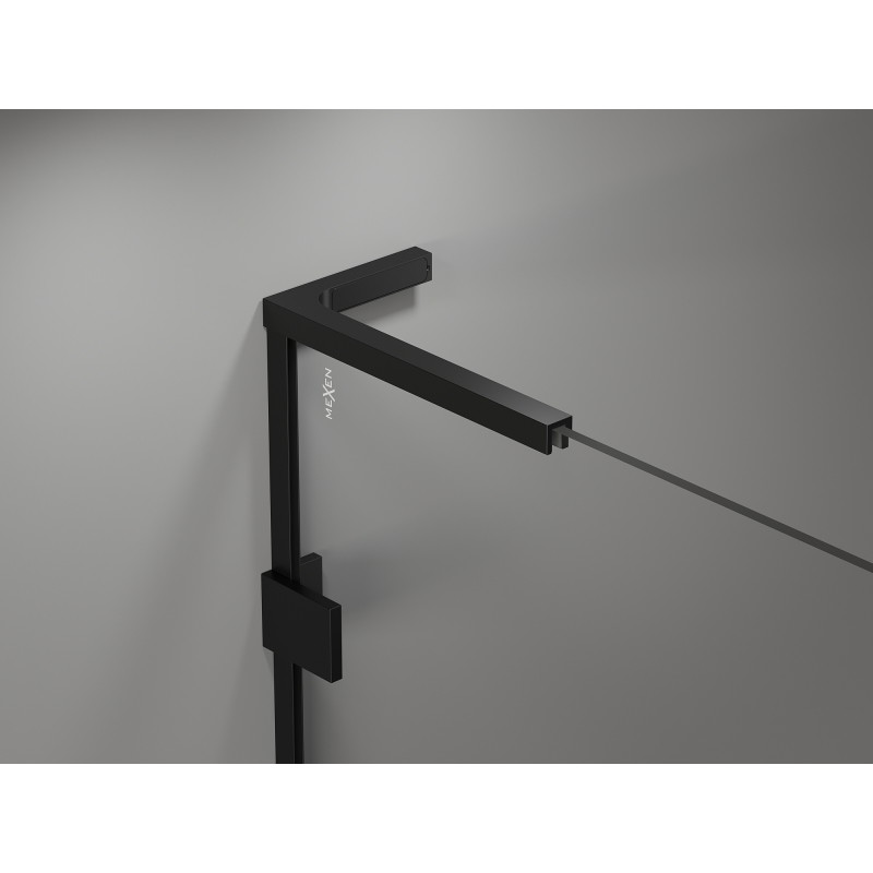 Mexen Lunar L Duo Duschkabine 105 x 105 cm, transparent, schwarz - 834L-105L-105P-70-00