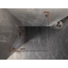Mexen Lunar L Duschkabine, rechts öffnend, linksseitig, 90 x 90 cm, transparent, gebürstetes Kupfer - 834L-090-090-65-00-L