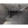 Mexen Lunar L Duschkabine Schwingtür links 100 x 100 cm, transparent, gun gray gebürstet - 834L-100-100-66-00-L