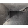 Mexen Lunar L Duschkabine, links öffnend, 100 x 100 cm, transparent, Gun Metal - 834L-100-100-95-00-L