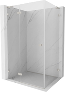 Mexen Lunar L Duschkabine einseitig links 95 x 90 cm, transparent, gebürsteter Nickel - 834L-095-090-97-00-L