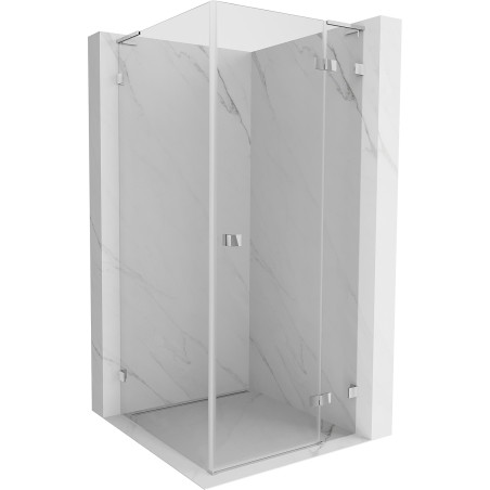 Mexen Lunar L Duschkabine schwenkbar rechts 100 x 100 cm, transparent, Chrom - 834L-100-100-01-00-P