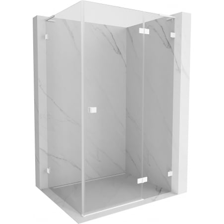 Mexen Lunar L Duschkabine rechts öffnend 100 x 90 cm, transparent, weiß - 834L-100-090-20-00-P