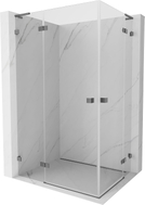 Mexen Lunar L Duo Duschkabine Drehbar Links 90 x 70 cm, Transparent, Gun Metal - 834L-090L-070P-95-00