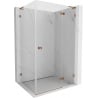 Mexen Lunar L Duschkabine rechts öffnend 100 x 90 cm, transparent, Roségold - 834L-100-090-60-00-P