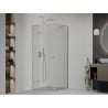 Mexen Roma Duschkabine schwenkbar 100 x 100 cm, transparent, Chrom - 854-100-100-01-00