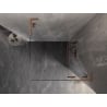 Mexen Lunar L Duschkabine, schwenkbar, rechts, 100 x 100 cm, transparent, gebürstetes Kupfer - 834L-100-100-65-00-P