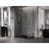 Mexen Lunar L Duo Duschkabine links öffnend 105 x 100 cm, transparent, Gun Metal - 834L-105L-100P-95-00