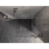 Mexen Lunar L Duschkabine rechte aufschwenkbare Tür 80 x 80 cm, transparent, gebürstetes Gun Gray - 834L-080-080-66-00-P