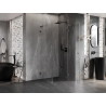 Mexen Lunar L rechechteck-duschkabine rechts 100 x 100 cm, transparent, gun gray gebürstet - 834L-100-100-66-00-P