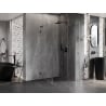 Mexen Lunar L Duschkabine, rechts öffnend, 80 x 80 cm, transparent, Gun Metal - 834L-080-080-95-00-P