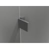 Mexen Lunar L Duschkabine zum Aufklappen rechts 95 x 80 cm, transparent, Gun Metal - 834L-095-080-95-00-P