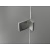 Mexen Lunar L Duo Duschkabine schwenkbar links 90 x 85 cm, transparent, gebürsteter Nickel - 834L-090L-085P-97-00