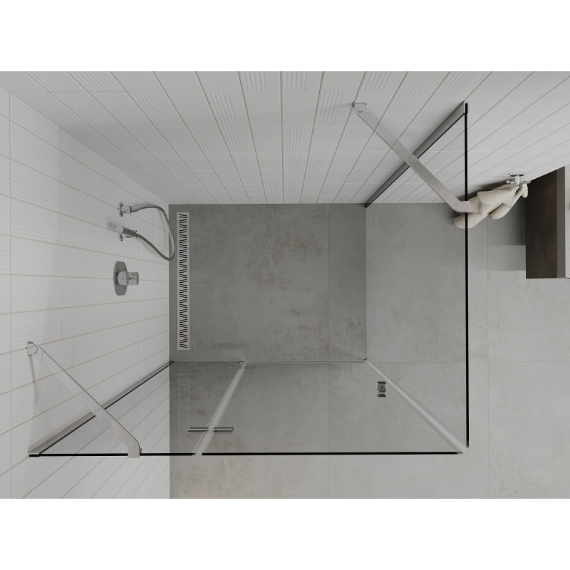 Mexen Roma Duschkabine schwenkbar 115 x 90 cm, transparent, Chrom - 854-115-090-01-00