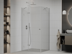 Mexen Roma Duschkabine schwenkbar 115 x 120 cm, transparent, Chrom - 854-115-120-01-00