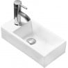 Mexen Inez Aufsatzwaschbecken rechts 45 x 25 cm, weiß - 21434500R