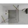 Mexen Roma Duschkabine schwenkbar 80 x 80 cm, transparent, gold - 854-080-080-50-00