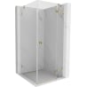 Mexen Lunar Duschkabine rechts öffnend 90 x 90 cm, transparent, gold - 834-090-090-50-00-P