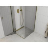 Mexen Roma Duschkabine 90 x 90 cm, transparent, gold - 854-090-090-50-00