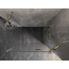 Mexen Lunar Duschkabine schwenkbar rechts 100 x 90 cm, transparent, gold - 834-100-090-50-00-P