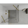 Mexen Roma Duschkabine 90 x 90 cm, transparent, gold - 854-090-090-50-00
