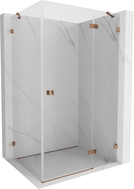 Mexen Lunar Duschkabine rechts öffnend 100 x 90 cm, transparent, Roségold - 834-100-090-60-00-P