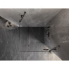 Mexen Lunar Duschkabine rechts öffnend 90 x 90 cm, transparent, gebürstet gun gray - 834-090-090-66-00-P
