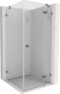 Mexen Lunar Duschkabine schwenkbar rechts 80 x 80 cm, transparent, Gunmetal - 834-080-080-95-00-P