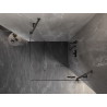 Mexen Lunar Duschkabine schwenkbar rechts 80 x 80 cm, transparent, Gunmetal - 834-080-080-95-00-P