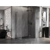 Mexen Lunar Duschkabine mit Schwingtür rechts 100 x 80 cm, transparent, Gunmetal - 834-100-080-95-00-P
