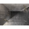Mexen Lunar Duschkabine links 95 x 80 cm, transparent, gold - 834-095-080-50-00-L