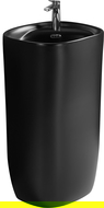Mexen Irma freistehendes Waschbecken 50 x 46 cm, schwarz matt - 26145170