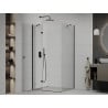 Mexen Roma drehbare Duschkabine 90 x 120 cm, transparent, schwarz - 854-090-120-70-00