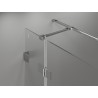 Mexen Lunar T Duschkabine, Schwingtür links 135 x 90 cm, transparent, Chrom - 834T-135-090-01-00-L