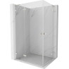 Mexen Lunar L Duo Duschkabine schwenkbar links 110 x 100 cm, transparent, gebürsteter Nickel - 834L-110L-100P-97-00