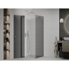Mexen Roma Pivot-Duschkabine 70 x 70 cm, Graphit, Chrom - 854-070-070-01-40