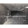 Mexen Lunar T Duschkabine Pendeltür links 125 x 90 cm, transparent, weiß - 834T-125-090-20-00-L