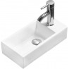 Mexen Inez linkes Aufsatzwaschbecken 40 x 20 cm, weiß - 21484000L
