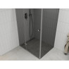 Mexen Roma Pendelduschkabine 120 x 100 cm, Grafit, Chrom - 854-120-100-01-40