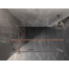 Mexen Lunar T Duschkabine schwenkbar links 120 x 100 cm, transparent, gebürstetes Kupfer - 834T-120-100-65-00-L