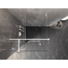 Mexen Lunar T linke Pendeltür-Duschkabine 120 x 120 cm, transparent, weiß - 834T-120-120-20-00-L