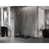 Mexen Lunar T Duschkabine schwenkbar links 110 x 110 cm, transparent, gold - 834T-110-110-50-00-L