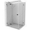 Mexen Lunar T Duschkabine schwenkbar links 140 x 100 cm, transparent, schwarz - 834T-140-100-70-00-L