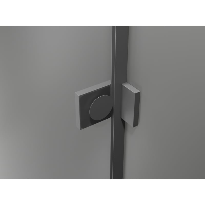 Mexen Lunar T Duschecke links öffnend 130 x 120 cm, transparent, Gun Metal - 834T-130-120-95-00-L