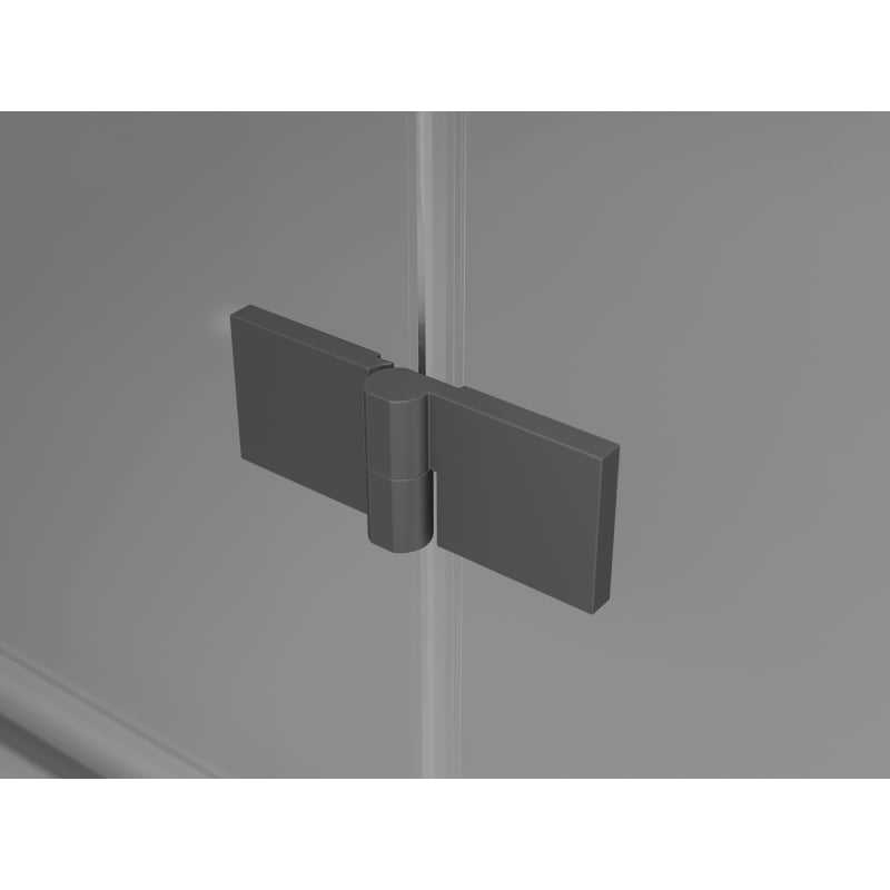 Mexen Lunar T Duschecke links öffnend 130 x 120 cm, transparent, Gun Metal - 834T-130-120-95-00-L