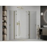 Mexen Roma Duo Duschkabine 90 x 90 cm, transparent, gold - 854-090-090-50-00-02