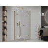 Mexen Roma Duo Duschkabine 90 x 90 cm, transparent, gold - 854-090-090-50-00-02